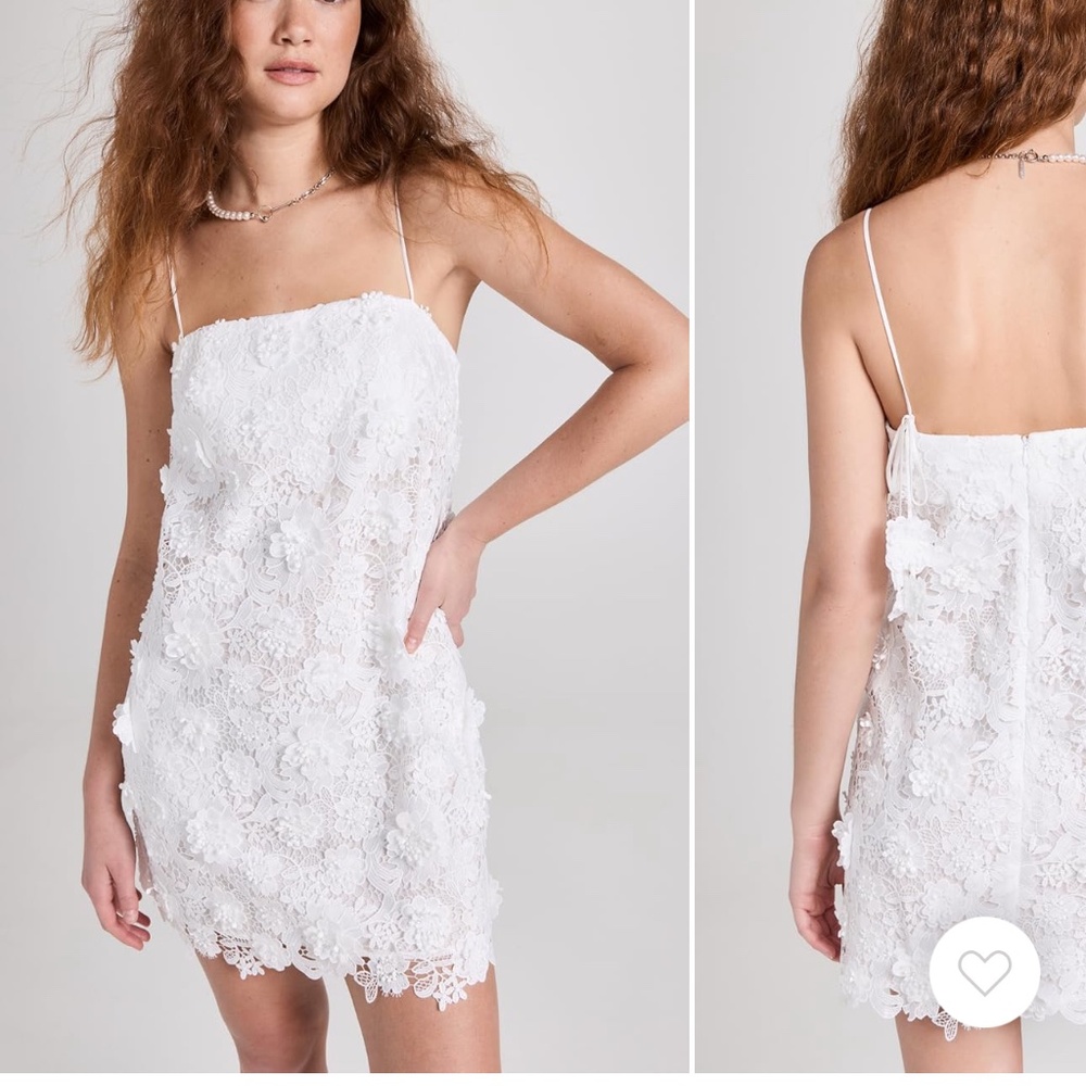 Zimmermann Raie Lace Flower Mini Dress
